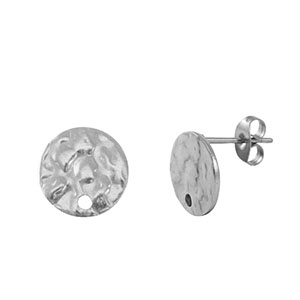 Ohrringe aus Stainless Steel - Rostfreiem Stahl Ohrstecker Silver