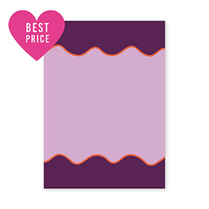 BY31&reg; SchmuckKarten Wellen Purple-orange-black