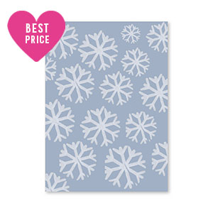 Schmuck Karten Schnee Blue-light blue