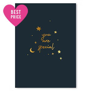 Schmuck Karten "You are special" Black
