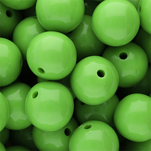 18 mm DQ Acrylperlen shiny Vibrant green 16-6339 TCX