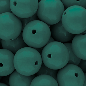 16 mm DQ Acrylperlen shiny Mediterranea green 19-4517 TCX