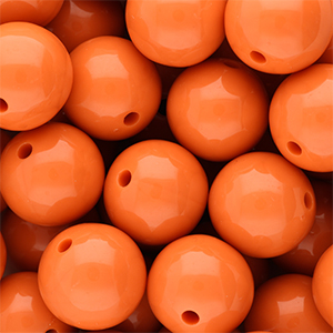 16 mm DQ Acrylperlen shiny Orange peel 16-1359 TCX