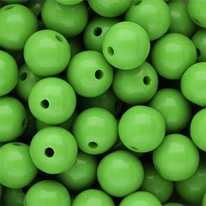 14 mm DQ Acrylperlen shiny Vibrant green 16-6339 TCX
