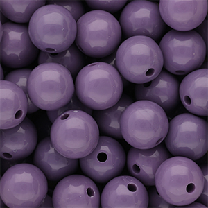 14 mm DQ Acrylperlen shiny Purple haze 18-3718 TCX