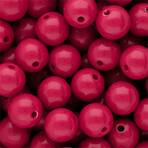14 mm DQ Acrylperlen shiny Fuchsia 17-2031 TCX