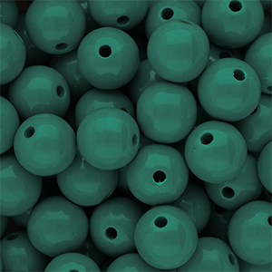12 mm DQ Acrylperlen shiny Mediterranea green 19-4517 TCX