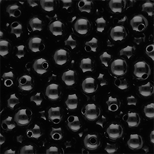 10 mm DQ Acrylperlen shiny Black