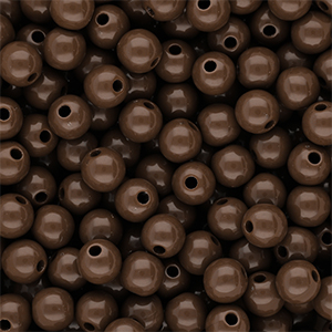 8 mm DQ Acrylperlen shiny Cappuccino brown 19-1220 TCX