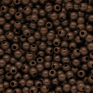 6 mm DQ Acrylperlen shiny Cappuccino brown 19-1220 TCX