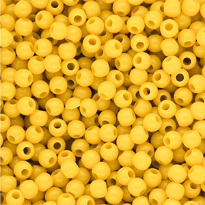 4 mm DQ Acrylperlen shiny Vibrant yellow 13-0858 TCX
