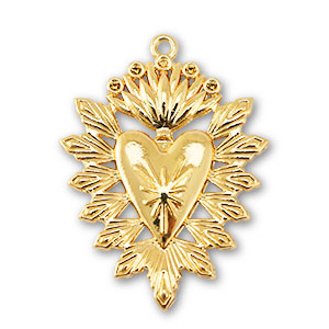 Metall Anh&auml;nger Herz Gold