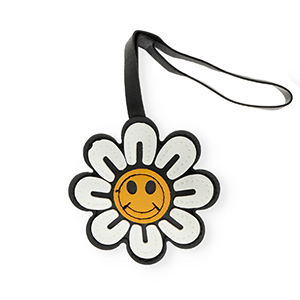 Statement-Anh&auml;nger Blume Black-white-burnt orange
