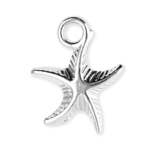 Metall Anh&auml;nger Seestern Silver
