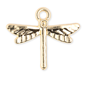Metall Anh&auml;nger Libelle Gold