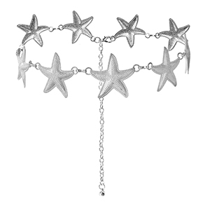 Bauchkettchen Seestern Silver