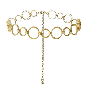 Bauchkettchen Doppelring Gold