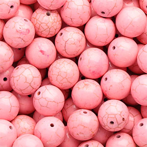 Perlen Keramik 16&nbsp;mm Pink