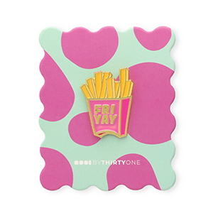 BY31&reg; Anstecker "Fri yay" auf Zierkarte Mint turquoise-multicolour pink-multicolour yellow-gold