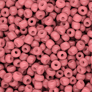 Glasperlen Rocailles 6/0 (4 mm) Salmon pink