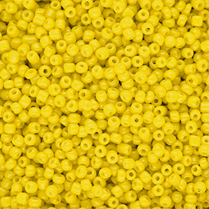 Glasperlen Rocailles 12/0 (2 mm) Yellow