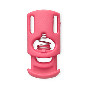 Farbiges Zubeh&ouml;r Kordelstopper Rechteck Pink