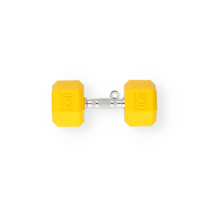 Statement-Anh&auml;nger Hantel "10kg" Dark yellow-silver