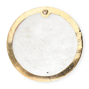 Muschel Anh&auml;nger Specials Rund Off white-gold