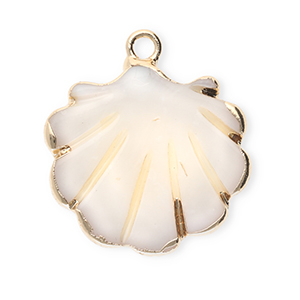 Muschel Anh&auml;nger Specials Jakobsmuschel White-gold