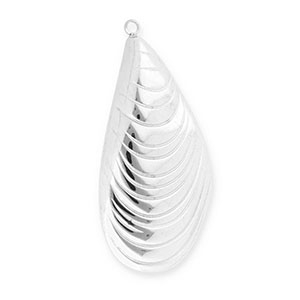Stainless Steel - Rostfrei Stahl Anh&auml;nger Muschel Silver