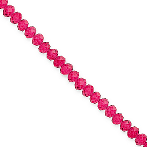Top Glas Facett Perlen 4x3&nbsp;mm Rondellen Cherry pink