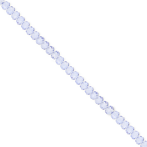 Top Glas Facett Perlen 3x2&nbsp;mm Rondellen Blue
