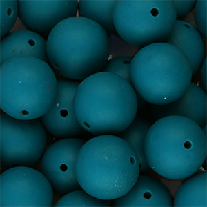 Silikonperlen 18&nbsp;mm runden Teal green