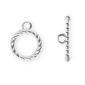 Stainless Steel - Rostfrei Stahl Schmuckzubeh&ouml;r Kapitelverschluss Silver