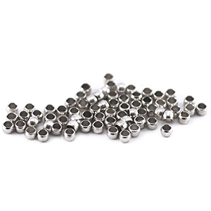 Quetschperlen DQ 2mm Antik silber 