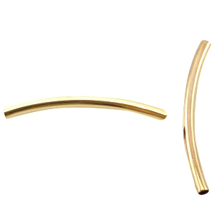 DQ Metall R&ouml;hrchen 2.5x35mm Gold