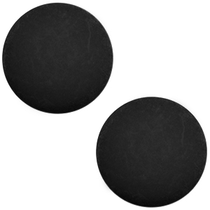 Cabochon Polaris Elements matt 7mm Nero schwarz