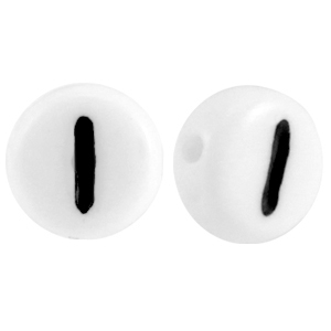 Acryl Zahlen 1 Weiss