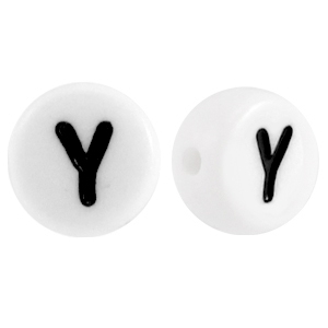 Acryl Buchstaben Y Weiss