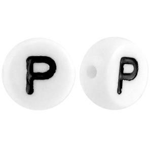 Acryl Buchstaben P Weiss