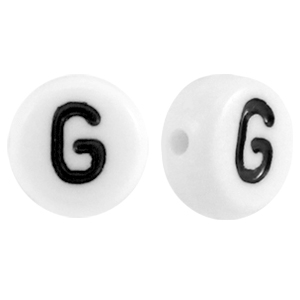 Acryl Buchstaben G Weiss
