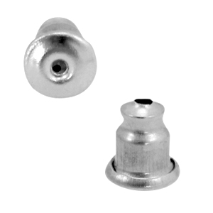 Ohrring Verschluss aus Stainless Steel - Rostfrei Stahl Silber