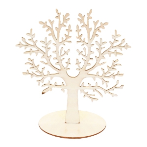 Schmuckdisplay Baum Holz Natural (nat&uuml;rliche Farbe Holz)