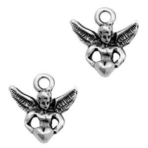 Metall Anh&auml;nger TQ Engel Antique silber