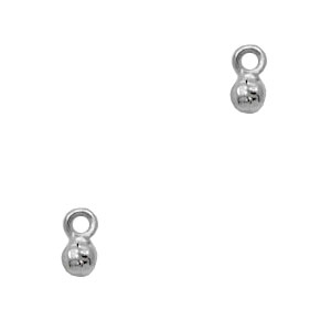 Metall Anh&auml;nger TQ Gl&ouml;ckchen 5mm Antique silber