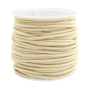 Gef&auml;rbtes Elastikband 2.5mm Beige gold