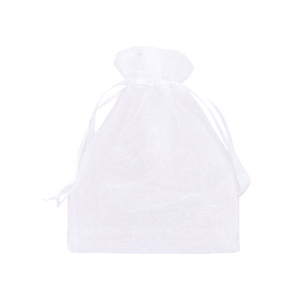 Schmuckbeutel Organza 9x12cm White