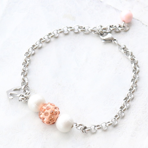 Grossartigen Schmuck mit Strass Perlen und Acryl Perlen mit Pearl Beschichtung