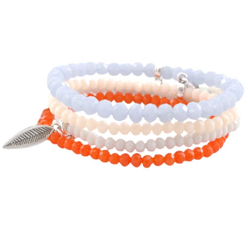 Luxus Armbandsets mit Top Facett Perlen in discform