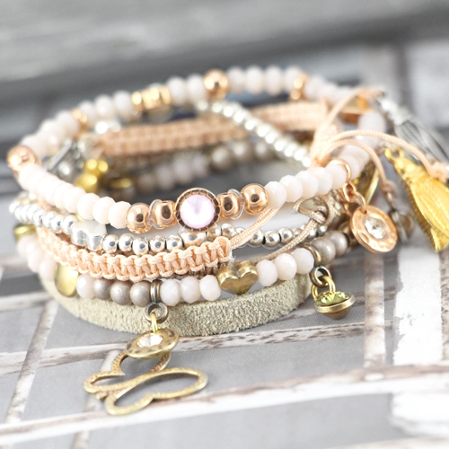 Echt s&uuml;ss und sch&ouml;n ist dieser h&uuml;bscher Schmuck mit Mini Swarovski Steinen.